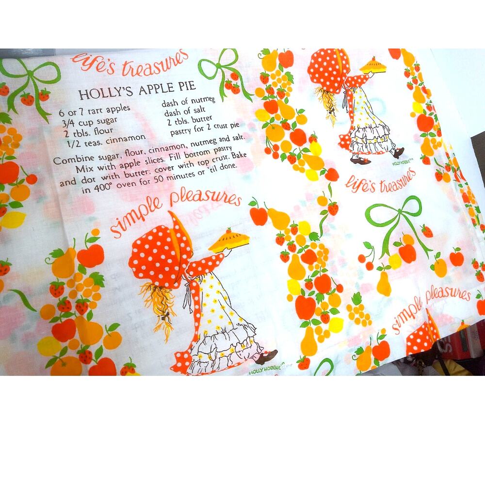 Vintage Holly Hobbie Simple Pleasures Lifes Treasures Curtain Panel